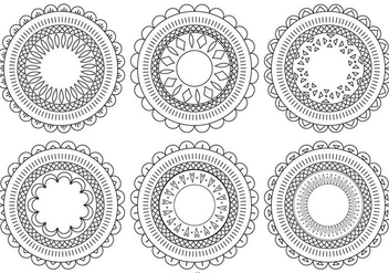 Decorative Flower Shapes - бесплатный vector #383847